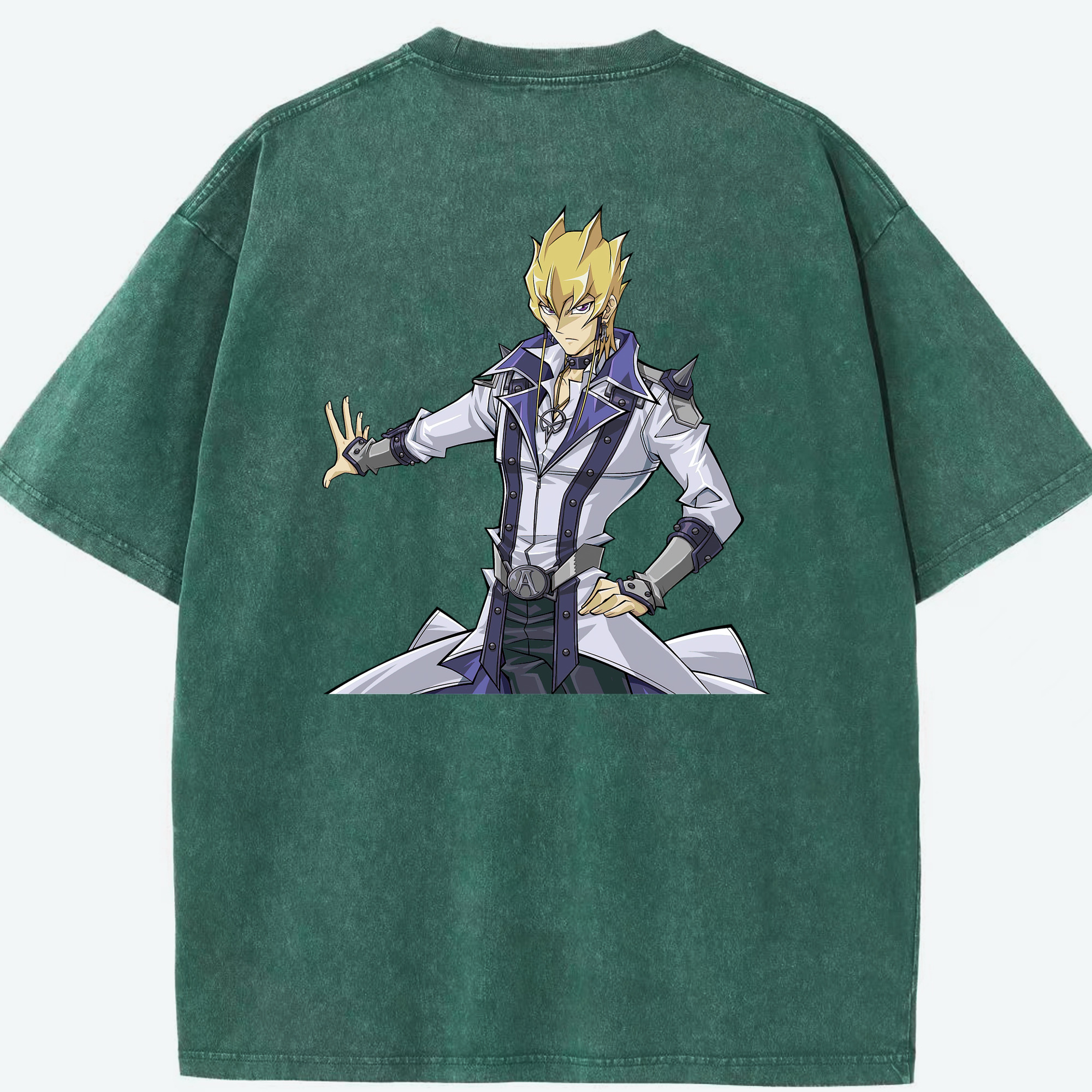 （画像用） 遊☆戯☆王 Yu-Gi-Oh! 綿100% ヴィンテージ風 半袖Tシャツ（背面プリント）